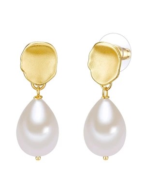 Zdjęcie produktu Yamato Pearls Pozłacane kolczyki-wkrętki z perłami rozmiar: onesize