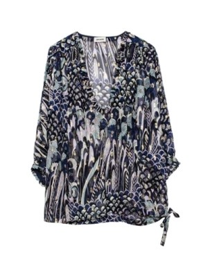 Zdjęcie produktu Zadig & Voltaire, Stylowa bluzka Terry Lurex dla kobiet Blue, female,