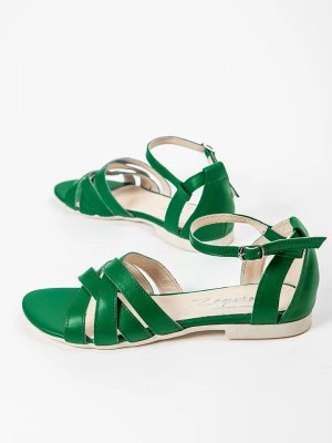 Zdjęcie produktu Zapato Skórzane sandały w kolorze zielonym rozmiar: 36