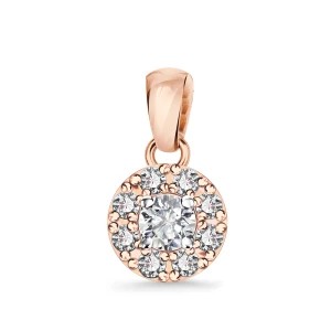 Zdjęcie produktu Zawieszka z różowego złota z diamentami - Metropolitan Metropolitan - Biżuteria YES