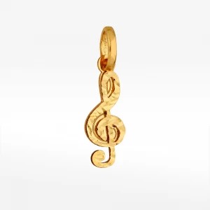 Zdjęcie produktu Zawieszka ze złota klucz wiolinowy