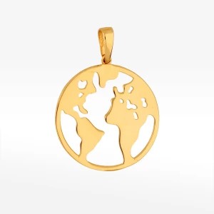 Zdjęcie produktu Zawieszka ze złota mapa świat