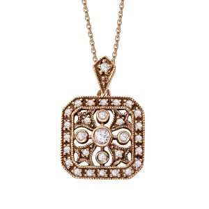 Zdjęcie produktu Zawieszka złota z diamentami - Kolekcja Wiktoriańska Wiktoriańska - Biżuteria YES