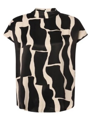 Zdjęcie produktu zero Bluzka damska Kobiety Satyna czarny|biały wzorzysty,
