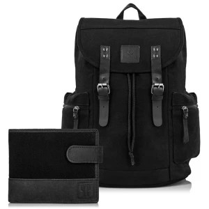 Zdjęcie produktu Zestaw męski plecak vintage oraz portfel skórzany Merg
