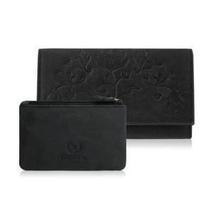 Zdjęcie produktu Zestaw prezentowy skórzany portfel damski i etui Merg