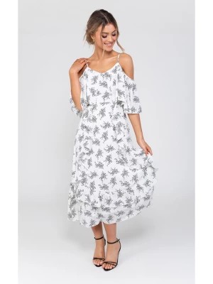 Zdjęcie produktu Zibi London Sukienka w kolorze białym ze wzorem rozmiar: L