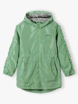Zdjęcie produktu Zielona kurtka typu parka dla dziewczynki Lincoln & Sharks by 5.10.15.