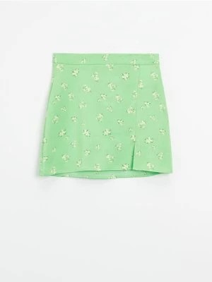 Zdjęcie produktu Zielona spódnica w drobne kwiaty House