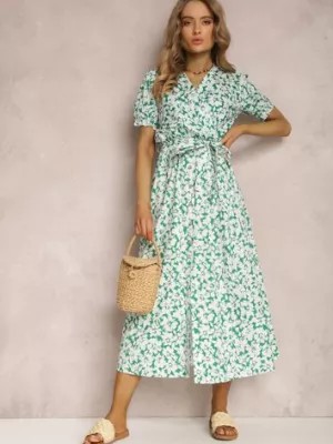 Zdjęcie produktu Zielona Sukienka z Bawełny Andrilla