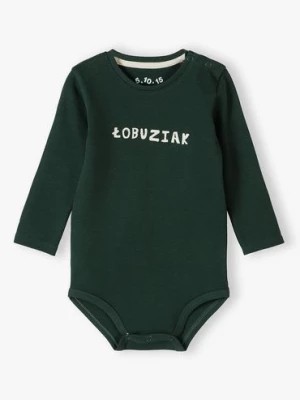 Zdjęcie produktu Zielone bawełniane body niemowlęce - ŁOBUZIAK 5.10.15.