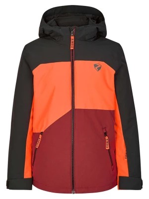 Zdjęcie produktu Ziener Kurtka narciarska "Anderl" w kolorze pomarańczowo-czarno-bordowym rozmiar: 104
