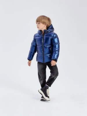 Zdjęcie produktu Zimowa pikowana niebieska kurtka dla dziecka - unisex - Limited Edition