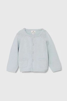 Zdjęcie produktu zippy kardigan bawełniany niemowlęcy kolor niebieski lekki