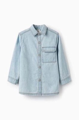 Zdjęcie produktu zippy koszula bawełniana dziecięca kolor niebieski