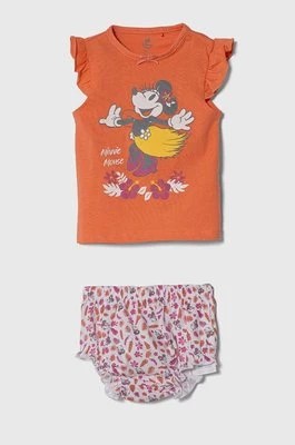 Zdjęcie produktu zippy piżama bawełniana niemowlęca kolor pomarańczowy z nadrukiem