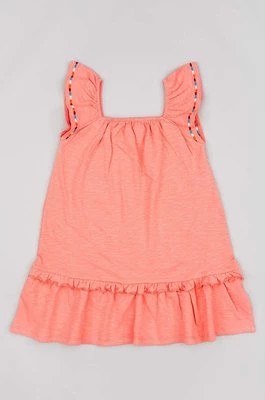 Zdjęcie produktu zippy sukienka dziecięca kolor pomarańczowy mini rozkloszowana