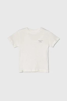 Zdjęcie produktu zippy t-shirt bawełniany dziecięcy kolor biały gładki
