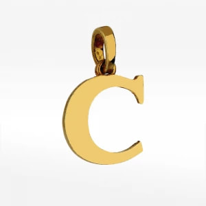 Zdjęcie produktu Złota zawieszka literka C