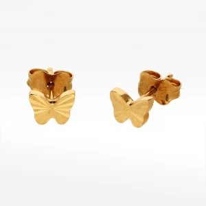 Zdjęcie produktu Złote kolczyki motyle