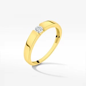 Zdjęcie produktu Złoty pierścionek z brylantem