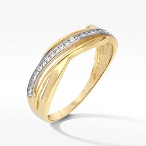 Zdjęcie produktu Złoty pierścionek z cyrkoniami