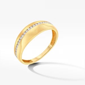 Zdjęcie produktu Złoty pierścionek żółty z cyrkoniami rozm. 17