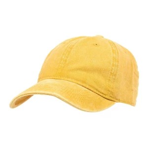Zdjęcie produktu Żółta Czapka z daszkiem baseballówka vintage unisex żółty, złoty Merg