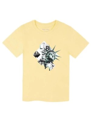 Zdjęcie produktu Zółty t-shirt chłopięcy z bawełny Tup Tup Statua Wolności