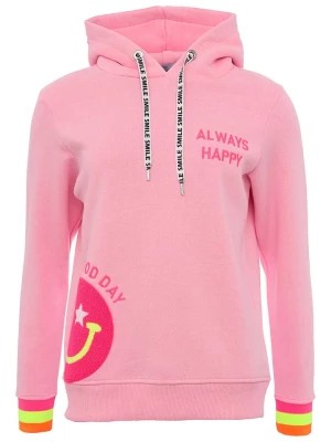 Zdjęcie produktu Zwillingsherz Bluza "Always Happy" w kolorze jasnoróżowym rozmiar: L/XL