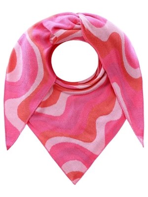 Zdjęcie produktu Zwillingsherz Chusta trójkątna ''Crazy Waves" w kolorze różowym - 200 x 100 cm rozmiar: onesize