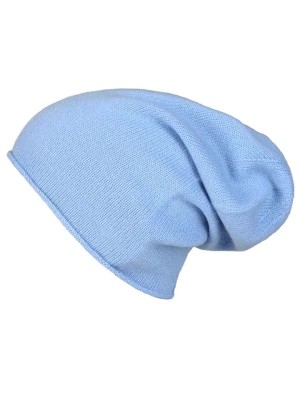 Zdjęcie produktu Zwillingsherz Kaszmirowa czapka beanie w kolorze błękitnym rozmiar: onesize