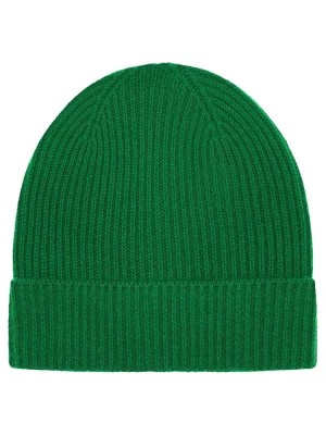 Zdjęcie produktu Zwillingsherz Kaszmirowa czapka w kolorze zielonym rozmiar: onesize