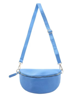Zdjęcie produktu Zwillingsherz Skórzana torebka w kolorze niebieskim - 23 x 14 x 7 cm rozmiar: onesize