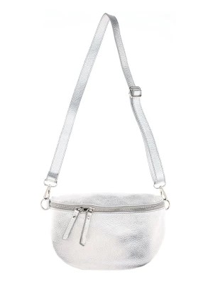 Zdjęcie produktu Zwillingsherz Skórzana torebka w kolorze srebrnym - 25 x 18 x 5 cm rozmiar: onesize