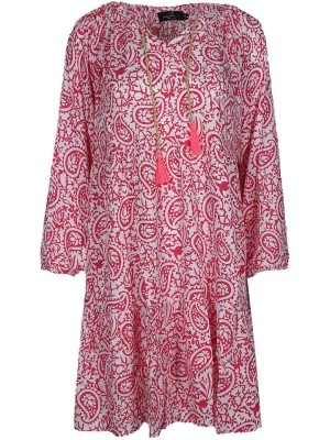 Zdjęcie produktu Zwillingsherz Sukienka "Luna" w kolorze różowo-białym rozmiar: S/M