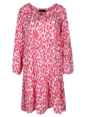 Zdjęcie produktu Zwillingsherz Sukienka "Tara" w kolorze biało-różowym rozmiar: L/XL