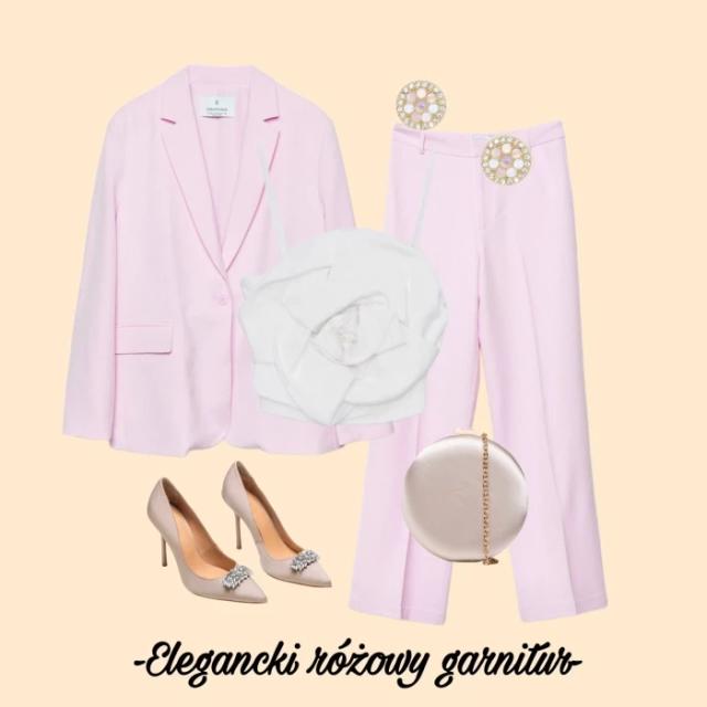 Różowy garnitur - elegancka propozycja na wiele okazji