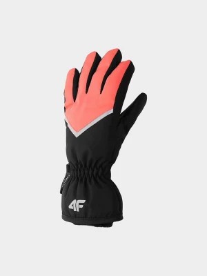Zdjęcie produktu 4F Rękawiczki w kolorze czarno-koralowym rozmiar: S
