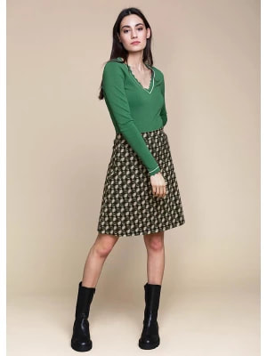 Zdjęcie produktu 4funkyflavours Spódnica "Unit" w kolorze zielono-kremowo-czarnym rozmiar: S
