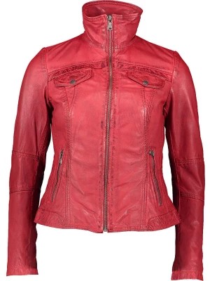 Zdjęcie produktu 7eleven Skórzana kurtka "Brest" w kolorze czerwonym rozmiar: 36