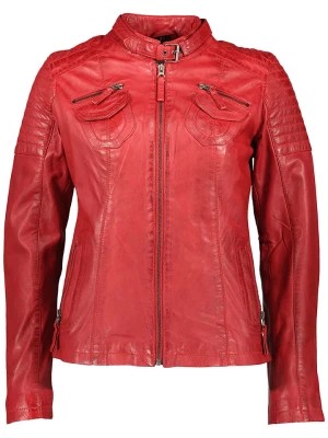 Zdjęcie produktu 7eleven Skórzana kurtka "Lanova" w kolorze czerwonym rozmiar: 36
