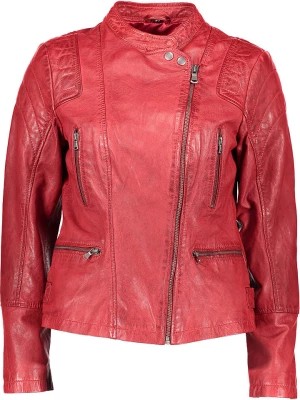 Zdjęcie produktu 7eleven Skórzana kurtka "Lenora" w kolorze czerwonym rozmiar: 40