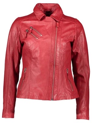 Zdjęcie produktu 7eleven Skórzana kurtka "Samantha" w kolorze czerwonym rozmiar: 36