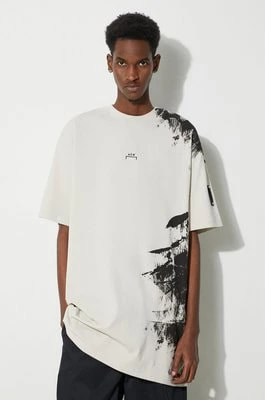 Zdjęcie produktu A-COLD-WALL* t-shirt bawełniany Brushstroke T-Shirt męski kolor beżowy z nadrukiem ACWMTS188