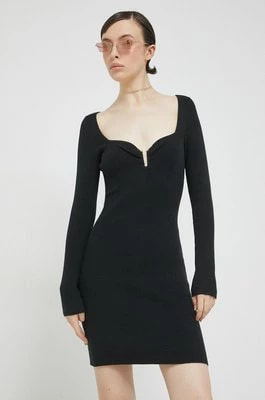 Zdjęcie produktu Abercrombie & Fitch sukienka kolor czarny mini dopasowana