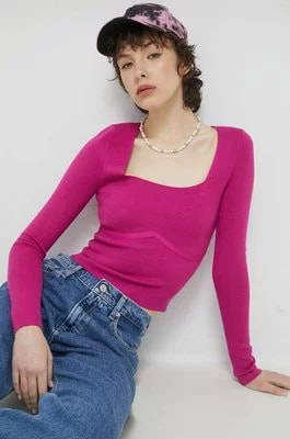 Zdjęcie produktu Abercrombie & Fitch sweter kolor różowy