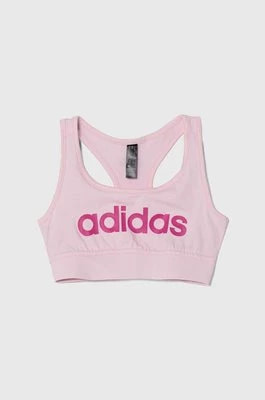 Zdjęcie produktu adidas biustonosz sportowy dziecięcy kolor różowy