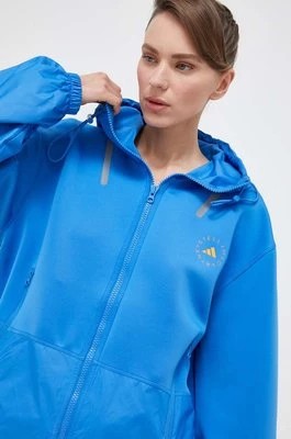 Zdjęcie produktu adidas by Stella McCartney kurtka sportowa kolor niebieski przejściowa oversize