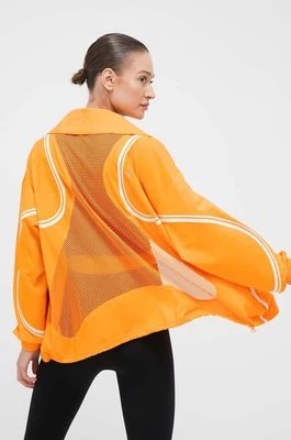 Zdjęcie produktu adidas by Stella McCartney wiatrówka TruePace kolor pomarańczowy przejściowa oversize